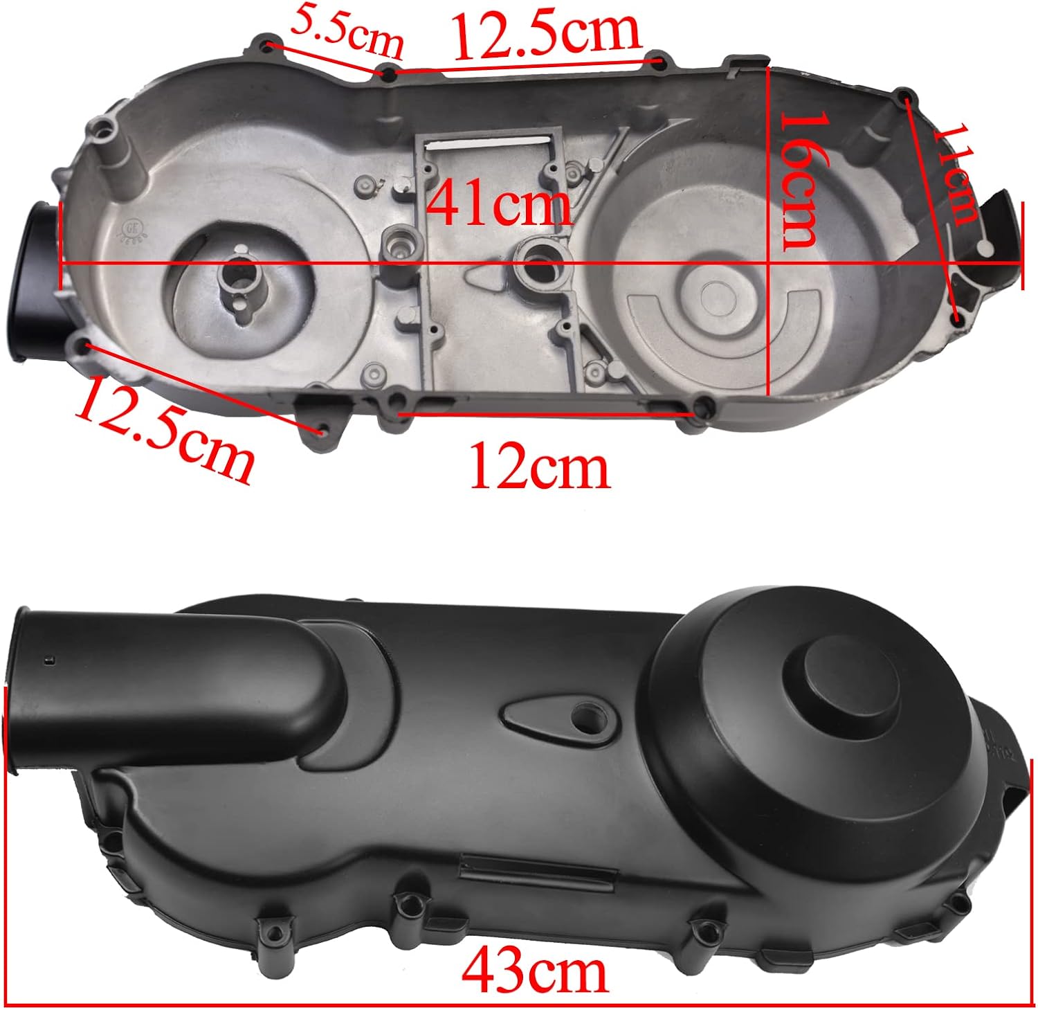 Transmission Cover Assembly for GY6 125CC-150CC Engine Scooter ATV Moped Pack of 2 Y3302