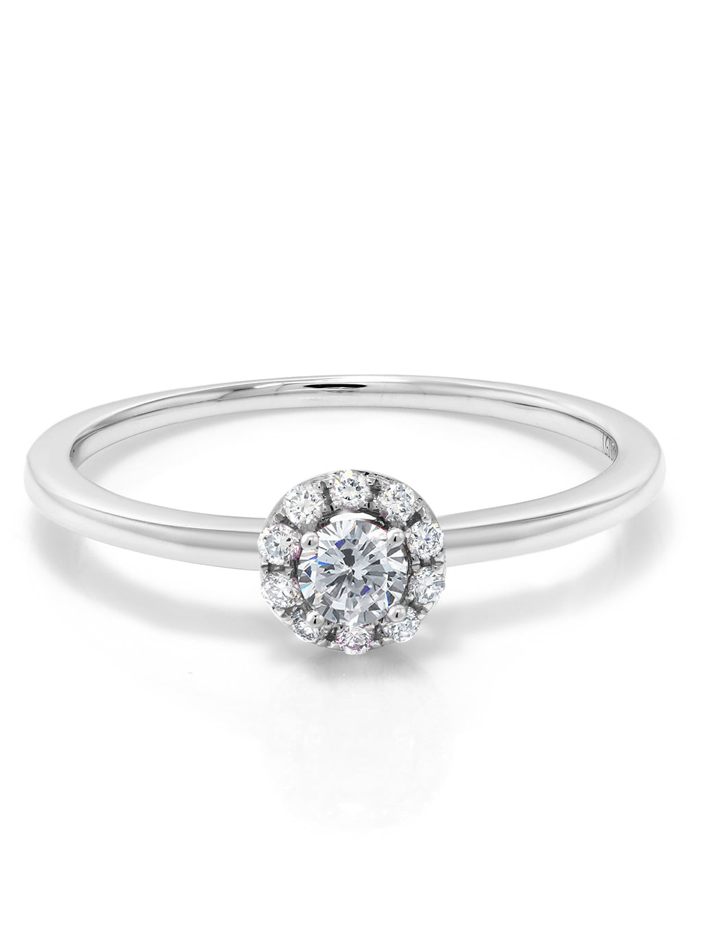 10K White Gold Lab Grown Diamond Engagement Ring Z2098