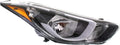 Passenger Side Headlight Assembly for Hyundai Elantra 2014 2015 2016 E54588