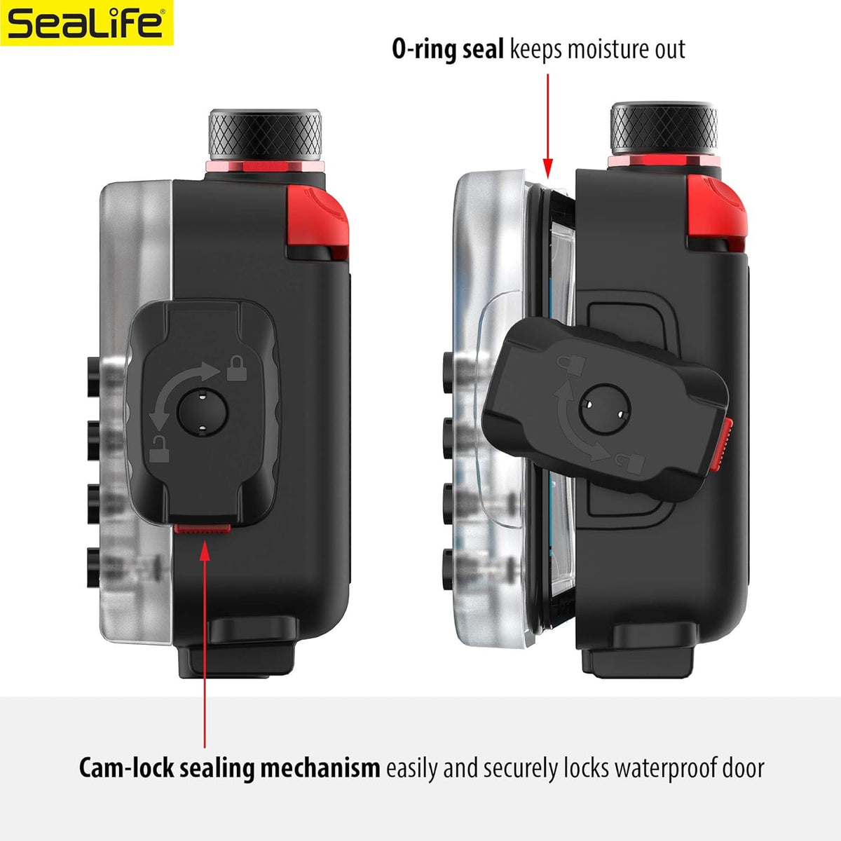 Waterproof Underwater Smartphone Scuba Case, Black K7461