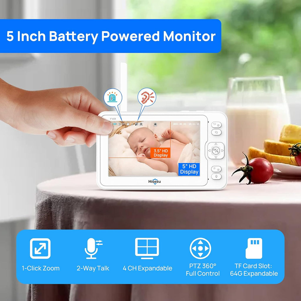 1080P Wireless Baby Monitor with Night Vision I10141