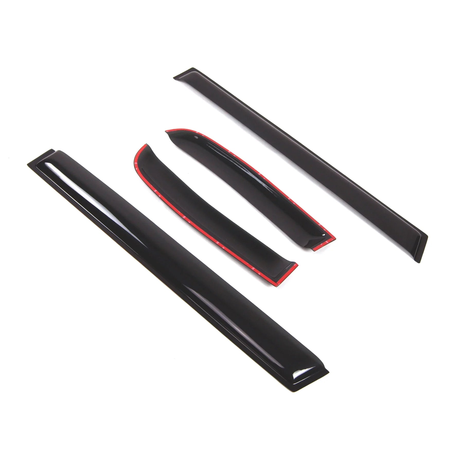 4 Pcs Dark Smoke Window Visor Deflector Rain Guard K617949