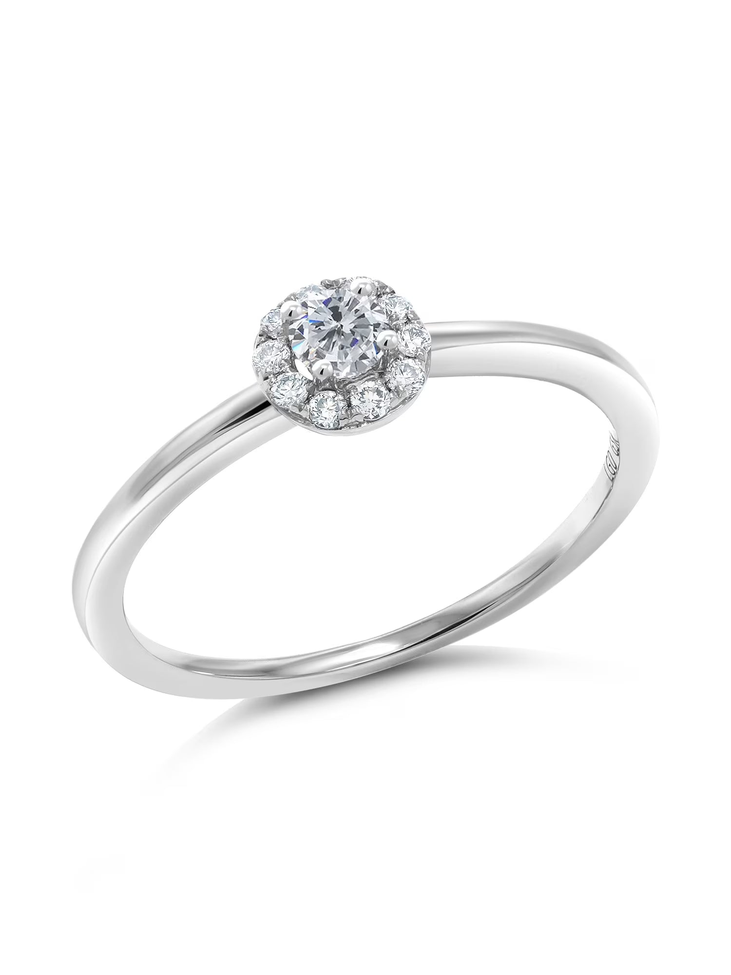 10K White Gold Lab Grown Diamond Engagement Ring Z2098