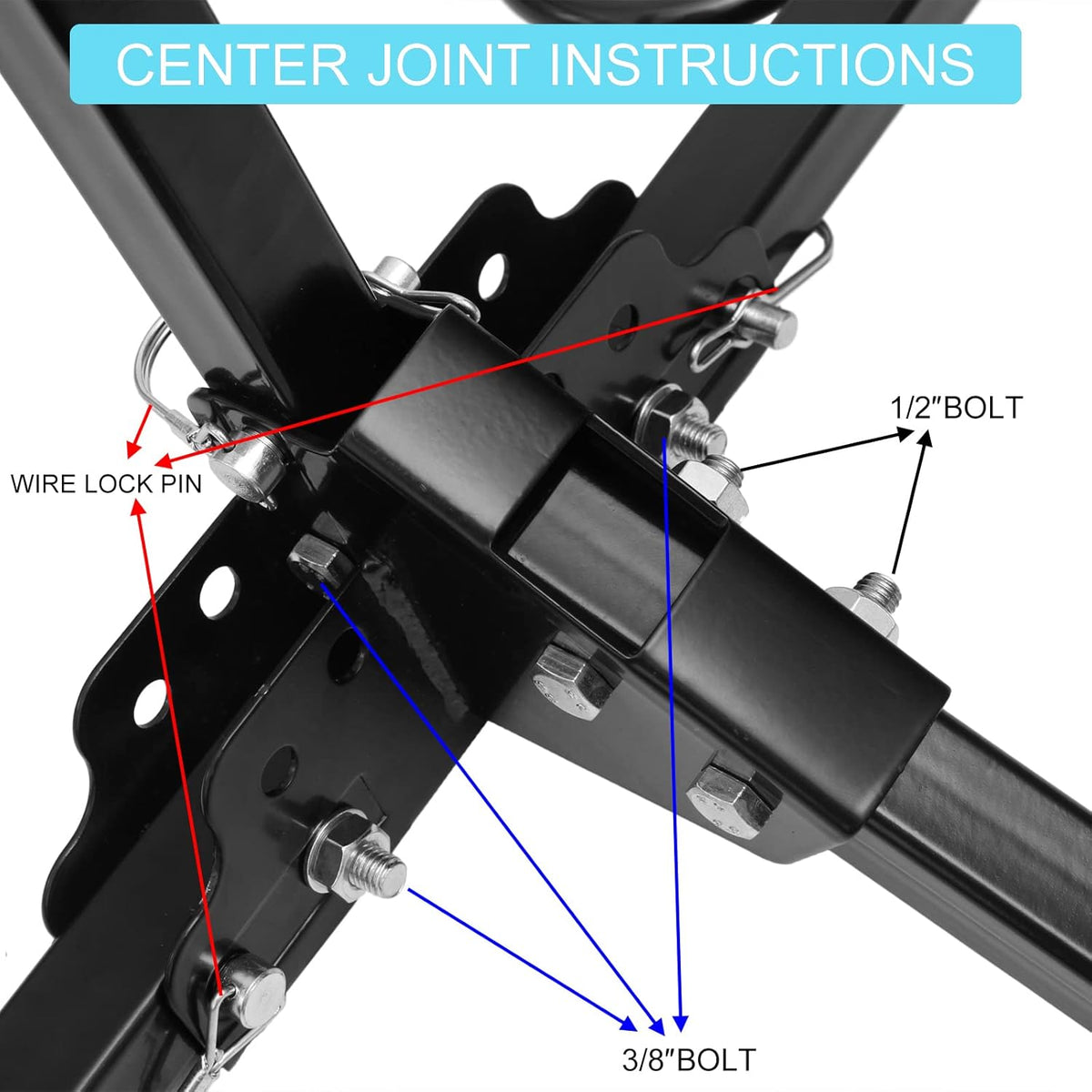 Hitch Mount Bike Rack, Tray Style Carrier Rack, 2 Bicycle Rack with 1.25 and 2 Hitch Receiver X50258