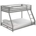 Twin Over Full Metal Bunk Bed in Silver Q131802