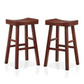Dark Cherry Bar Stools - Set of 2 J124093