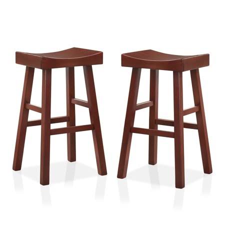Dark Cherry Bar Stools - Set of 2 J124093