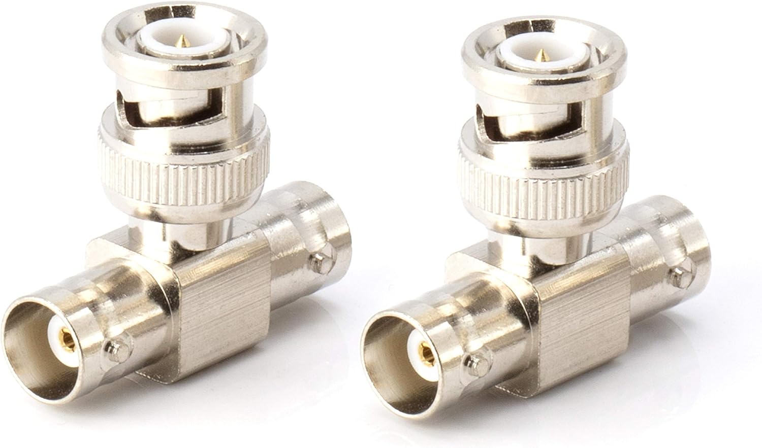 BNC T Adapter Coax Splitter 1 Male to 2 Female Ports R7323