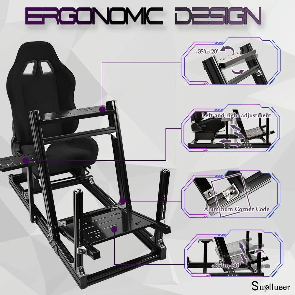 Racing Simulator Cockpit with Seat B2430