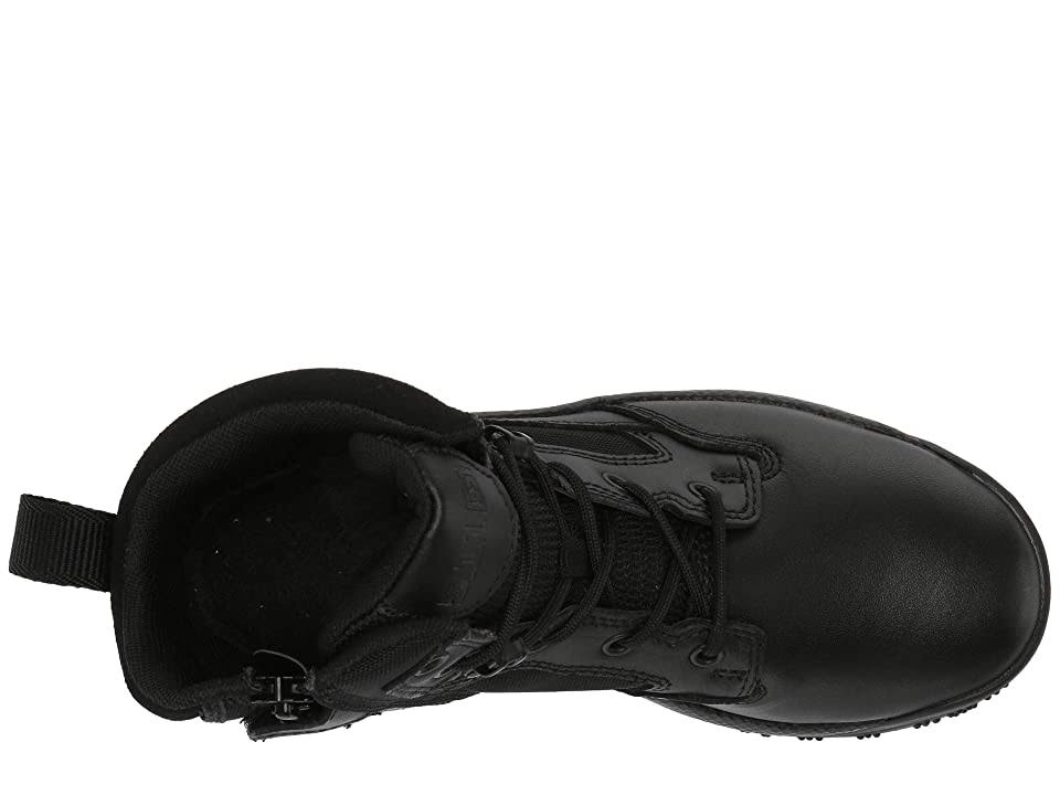 Black 6 inch Side Zip Boots Q853
