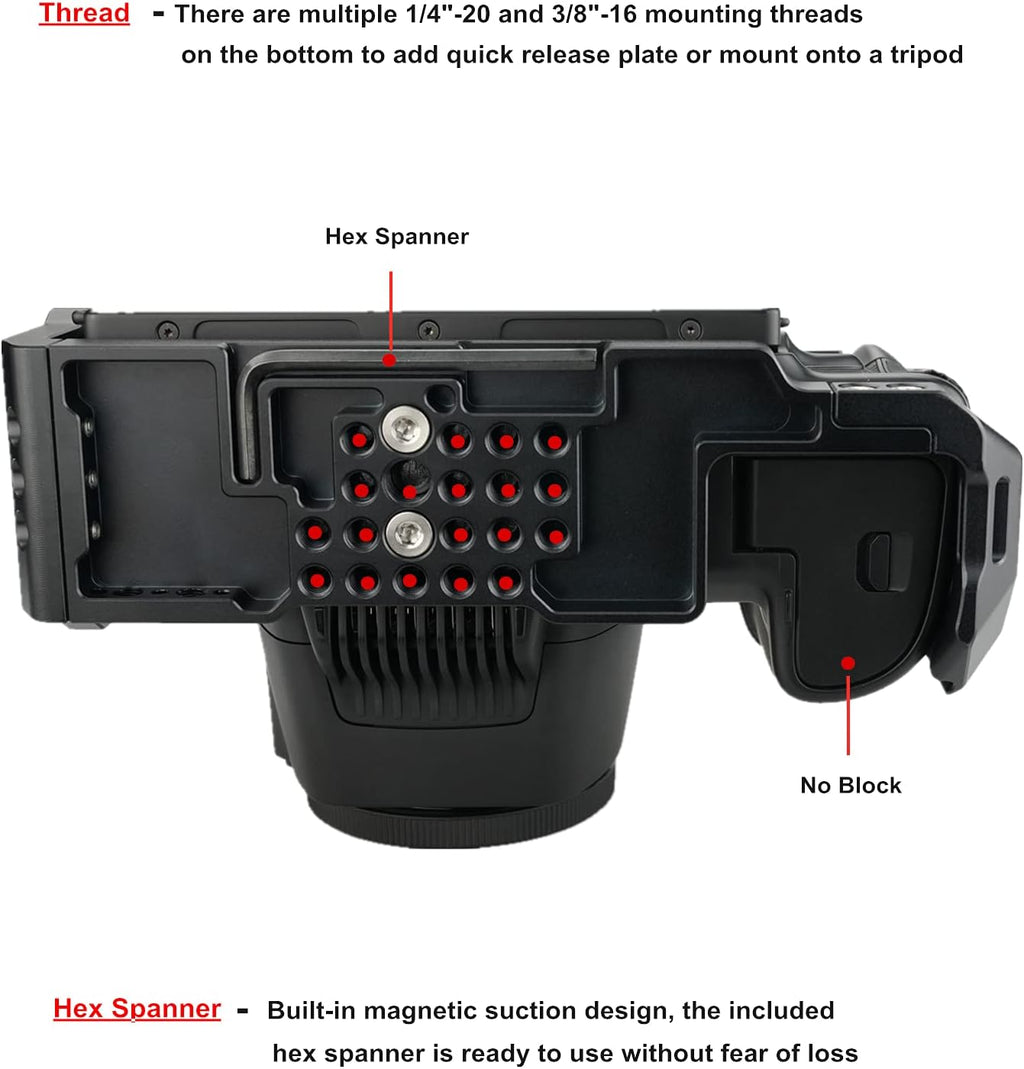 BMPCC 6K Pro Cage with T5 SSD Mount E19574