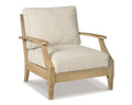 Beige Lounge Chair with Cushion O30511