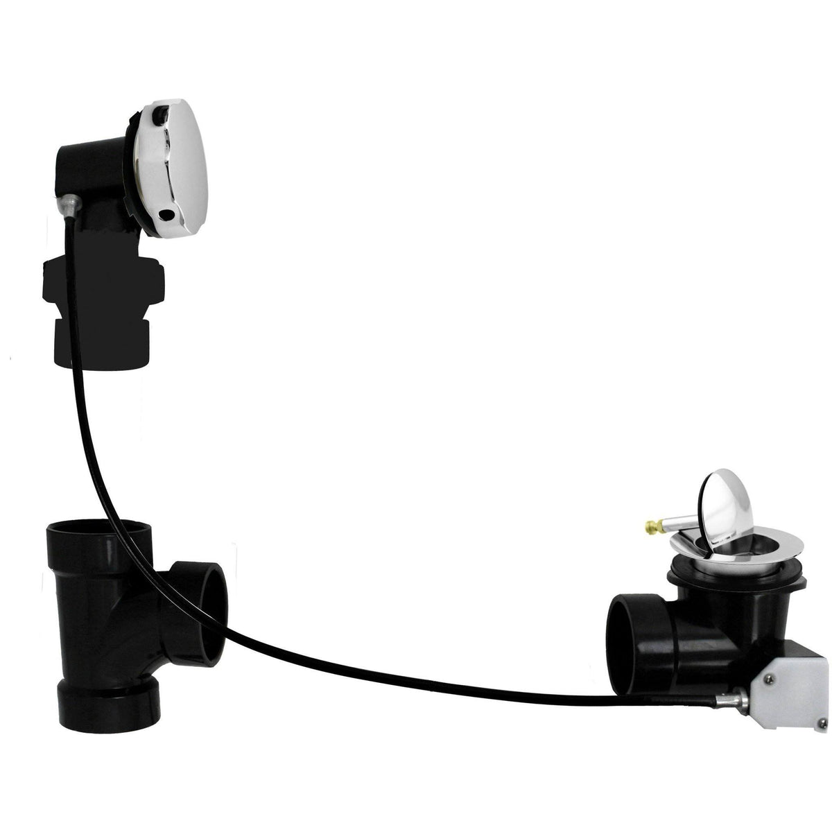 Polished Chrome ABS Cable Drive Bath Waste U12573