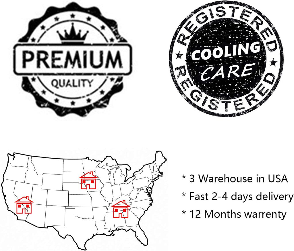 CoolingCare Radiator Compatible with 1987-2006 Jeep Wrangler TJ (4 Row + Fan Relay) V1362