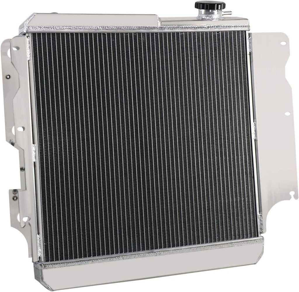 CoolingCare Radiator Compatible with 1987-2006 Jeep Wrangler TJ (4 Row + Fan Relay) V1362