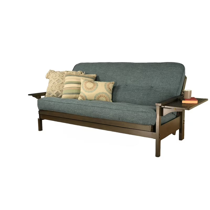 Linen Aqua Blue Sofa Sleeper Mattress G34472
